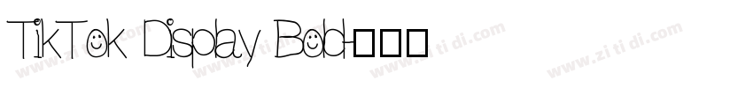TikTok Display Bold字体转换
